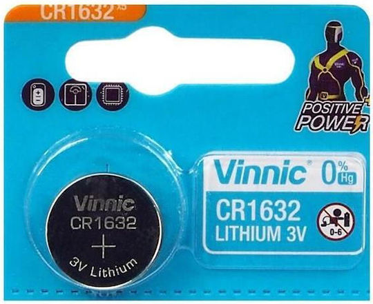 Vinnic Μπαταρίες Λιθίου Ρολογιών CR1632 3V 5τμχ