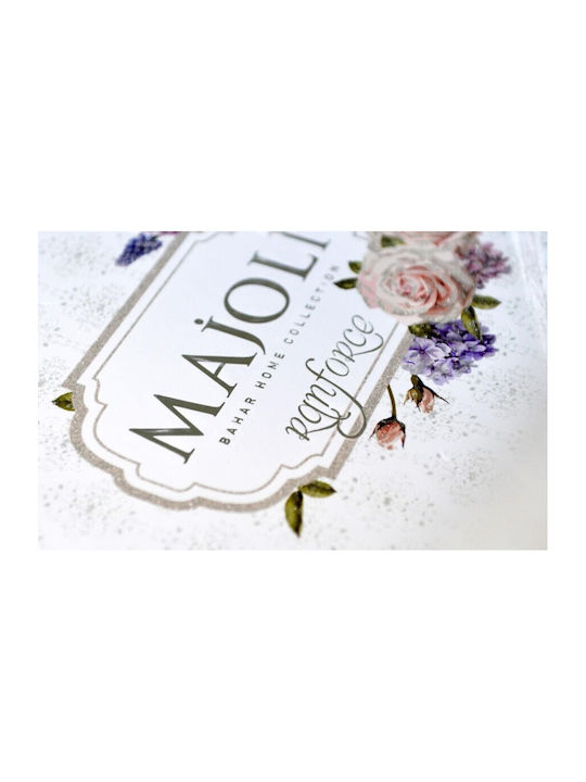 Majoli Bahar Set Husă de Pilotă Bumbac Dublă cu 2 Fețe de Pernă & 1 Cearsaf 200x220 London Violet