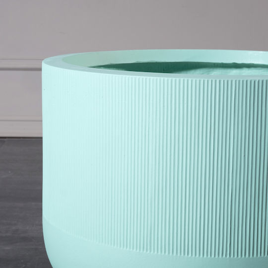 Supergreens Pot Ceramic Green Open 43x43cm.
