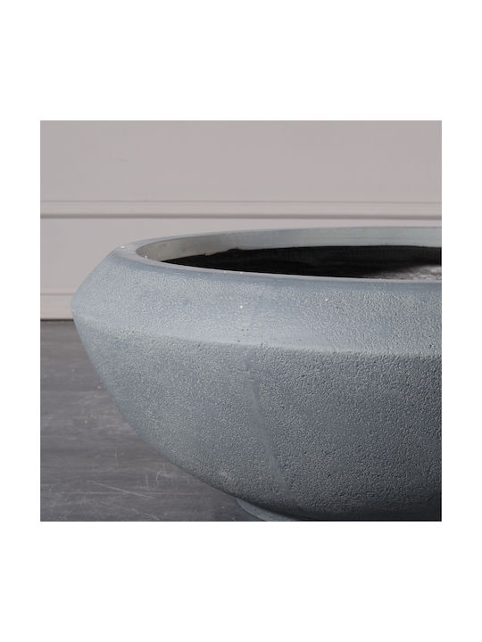 Supergreens Pot Ceramic Grey 55x55cm.
