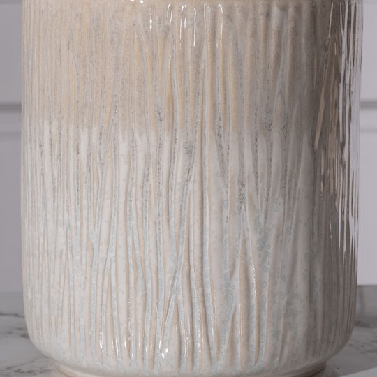 Supergreens Planter Ceramic Beige 20x20cm.