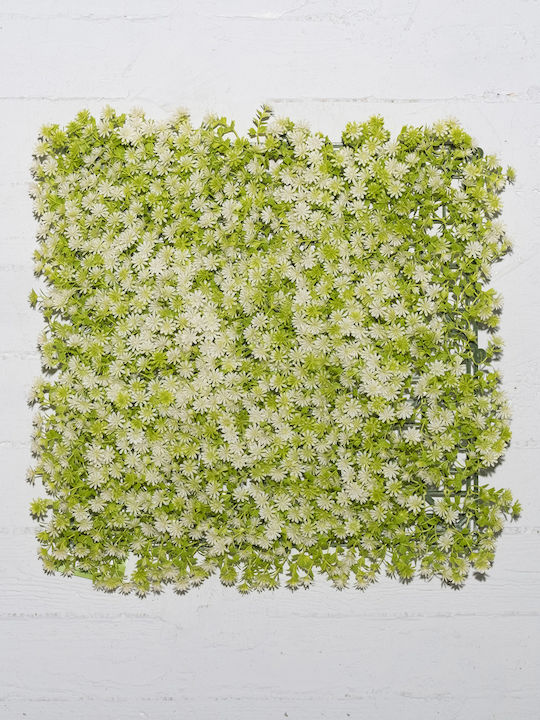 Supergreens Συνθετικό Πάνελ Φυλλωσιάς Moss Haircap Λευκή 50x50cm