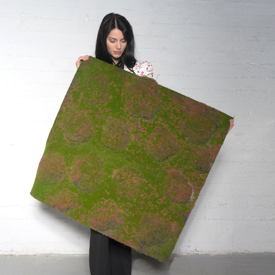 Supergreens Artificial Foliage Panel Moss Pebble Green 1x1m
