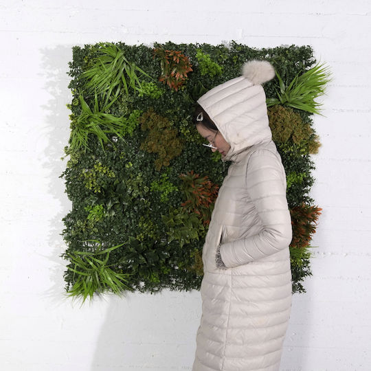 Supergreens Συνθετικό Πάνελ Φυλλωσιάς Πυξάρι Moss Giardino Πράσινη 1x1m Τεχνητή