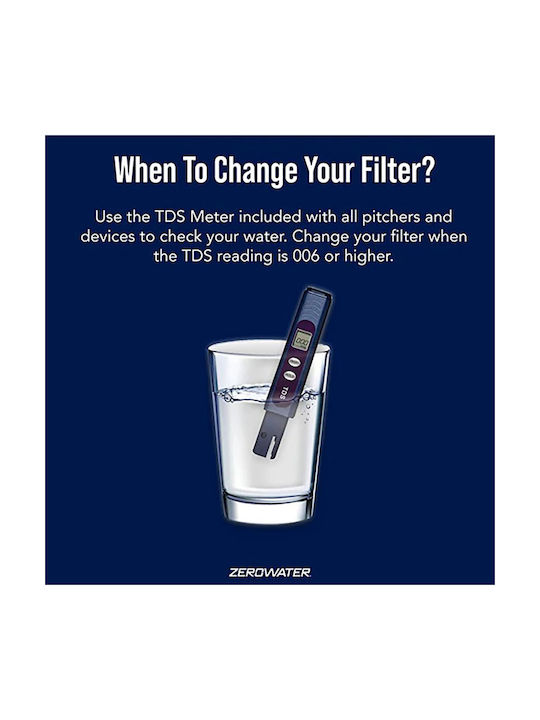 Zerowater Κανάτα Σερβιρίσματος με Φίλτρο 2400ml