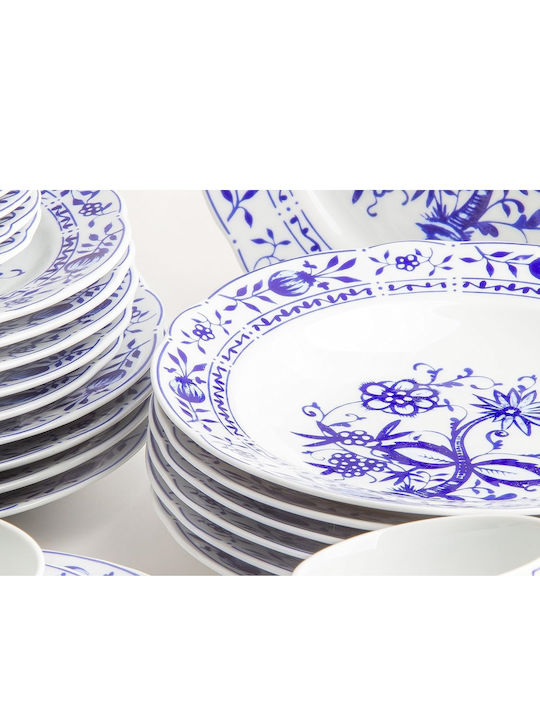 Onion Albastru Porțelan Set de Vase 30buc