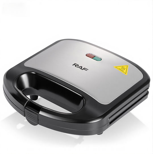 Raf R.2527s Sandwich Maker with Removable Plates for 2 Sandwiches 750W Black