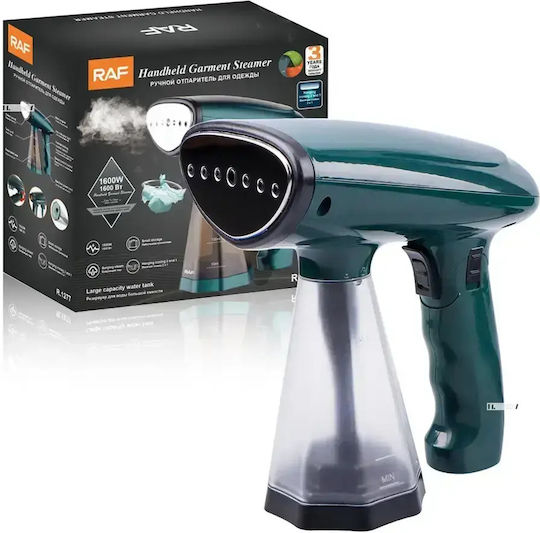 Raf Kleiderdampfer Hand 1600W mit Behälter 200ml Grün