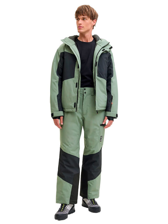Jack & Jones 12284649 Ανδρικό Μπουφάν για Σκι & Snowboard Πράσινο