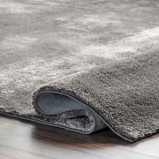 Deluxe Teppich Rechteckig Pelzige Dark Grey 001-dg-130