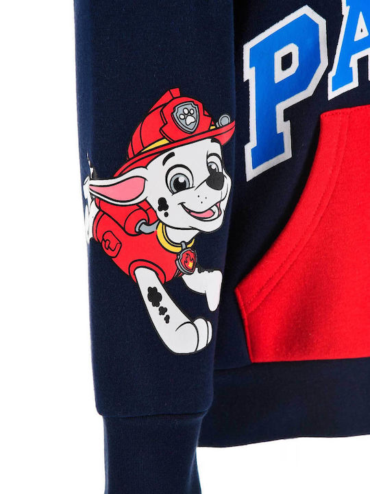 Kinder-Sweatshirt mit Kapuze und Taschen Blue