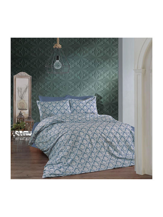 Dimcol Οφηλία Σετ Σεντόνια Υπέρδιπλα 240x270εκ. 279 Blue (4τμχ)