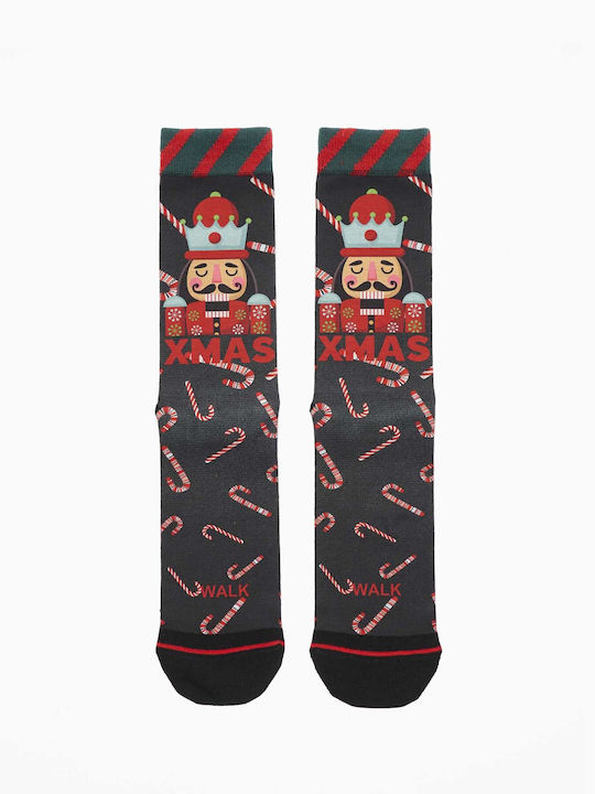 Walk Bamboo Printed Christmas Socks Multicolour