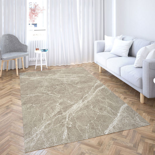 Viopros Elfenbein Teppich Rechteckig Synthetisch,Polyester/Cotton/Leather Beige