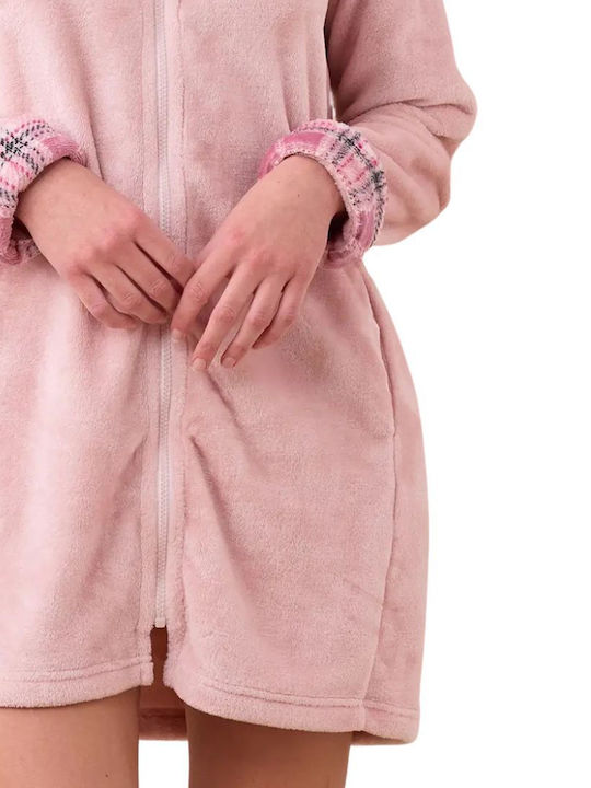 Noidinotte Winter Women's Robe Pink
