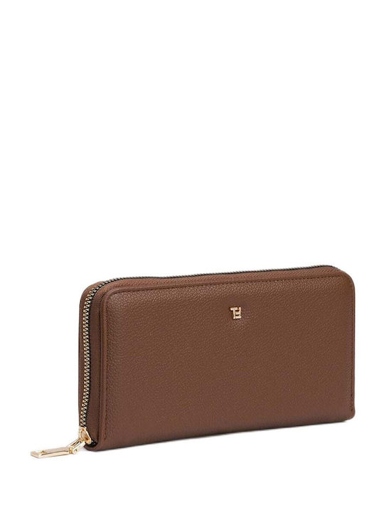 Tiffosi Large Leather Women's Wallet Tabac Brown