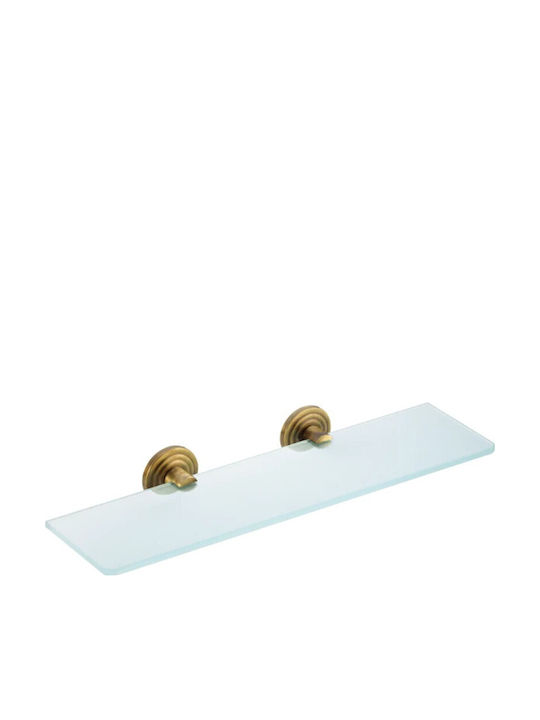 Verdi Brass An der Wand montiert Badezimmerregal Bronze
