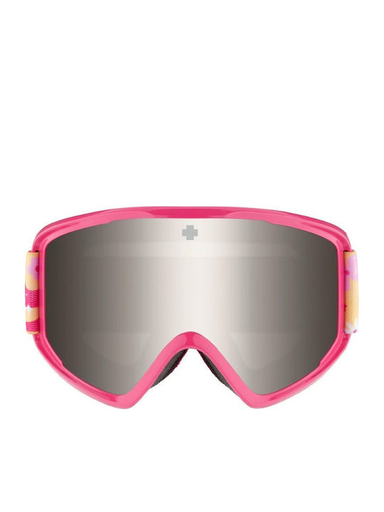 Spy Crusher Elite Μάσκα Σκι & Snowboard Παιδική Ροζ με Φακό σε Ροζ Χρώμα