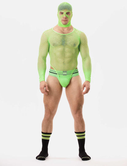 Barcode Berlin Sexy Ανδρικό Body Πράσινο