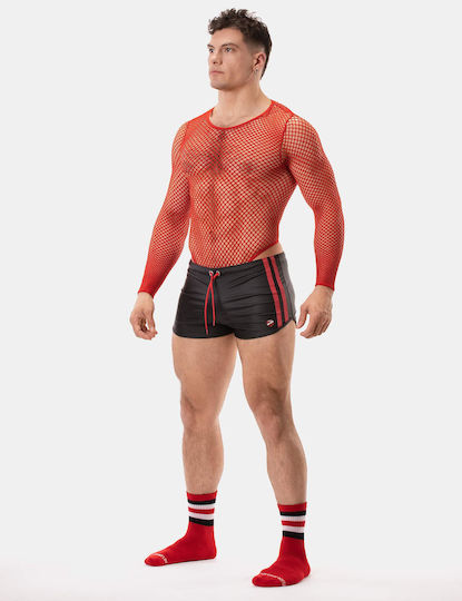 Barcode Berlin Sexy Ανδρικό Body Κόκκινο