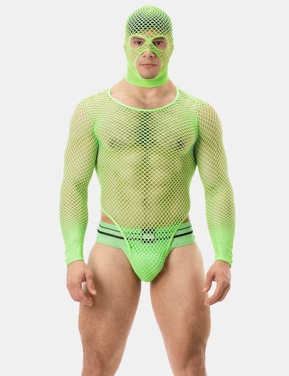 Barcode Berlin Sexy Ανδρικό Body Πράσινο