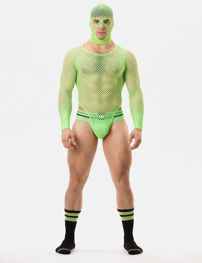 Barcode Berlin Sexy Ανδρικό Body Πράσινο