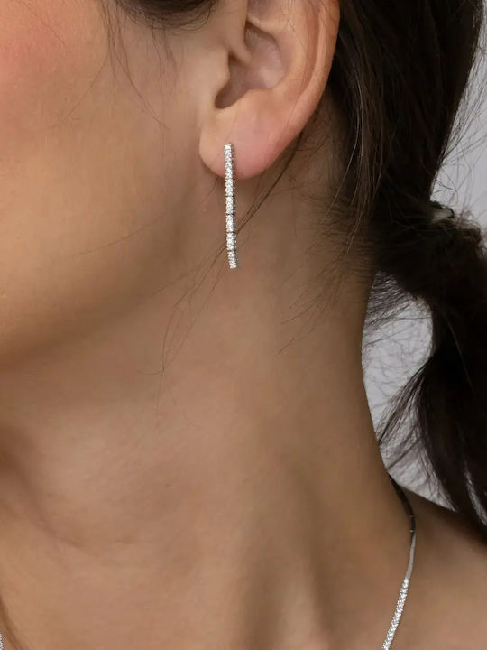Set with Necklace , Earrings & Ring from Silver with Stones