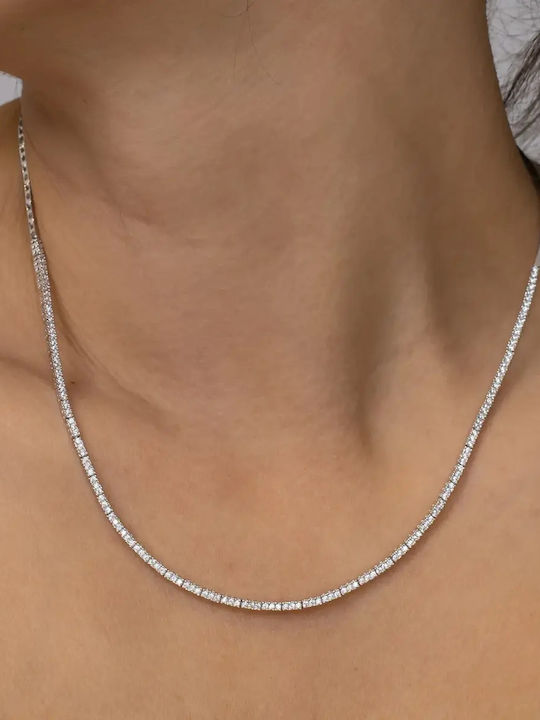 Set with Necklace , Earrings & Ring from Silver with Stones