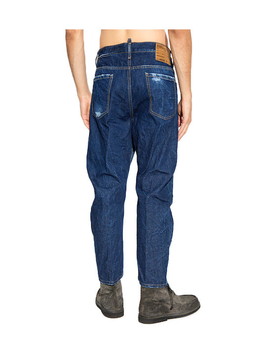 Dsquared2 Big Brother Ανδρικό Παντελόνι Τζιν Loose Fit Μπλε Dsquared2 Big Brother Ανδρικό Παντελόνι Τζιν Loose Fit Μπλε