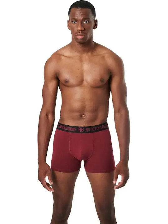 Men's Boxer Burgundy and Black
