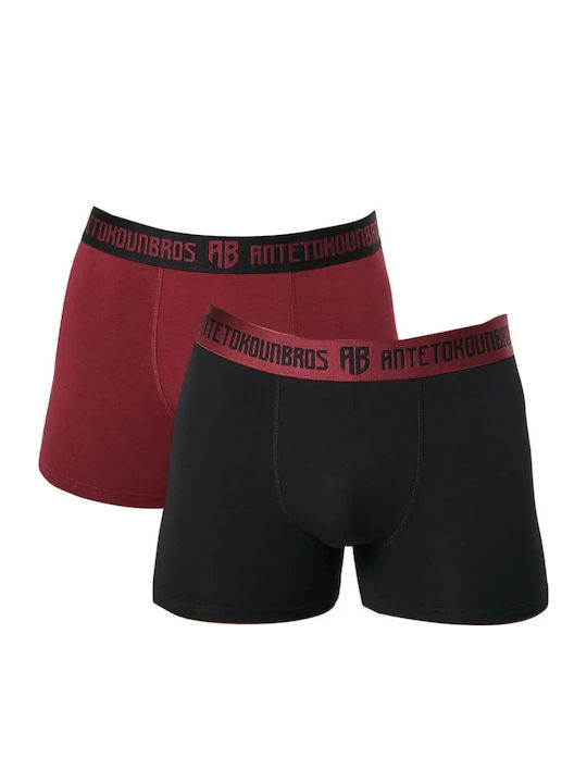 Men's Boxer Burgundy and Black