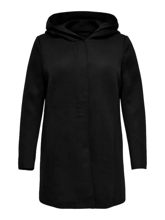 Sedona Women's Black Peacoat with Buttons