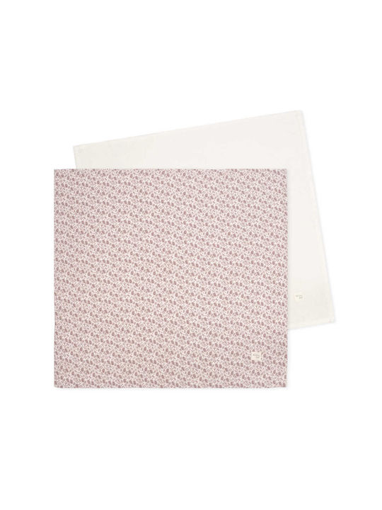Walking Mum Muslin Changing Pads Burgundy 70x70cm. 2pcs