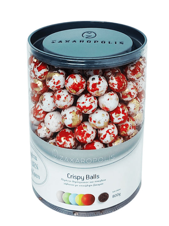 Zaxaropolis Crispy Κουφέτα în Formă Rotund cu Aromă de Ciocolata Roșu 800gr