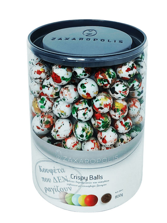 Zaxaropolis Crispy Κουφέτα în Formă Rotund cu Aromă de Ciocolata Roșu 800gr