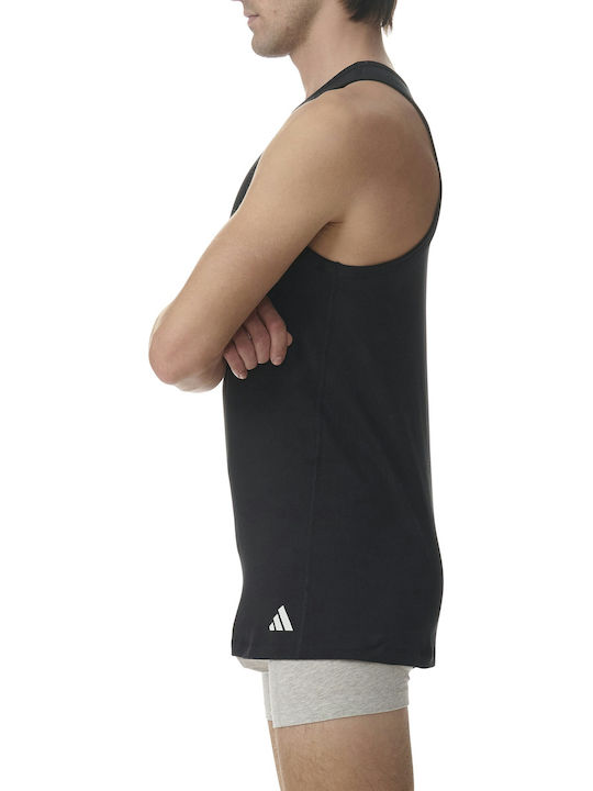 Active Flex Cotton Ανδρικές Φανέλες Μαύρο 2Pack