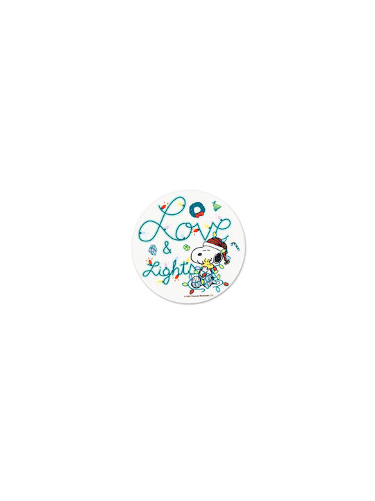 Excelsa Ornament de masă de Crăciun Coaster Ceramic Multicolor D10.5cm.