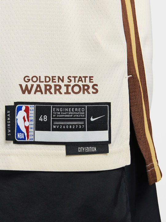 Stephen Curry Golden State Warriors City Edition Swingman Ανδρική Φανέλα Εμφάνισης Μπάσκετ