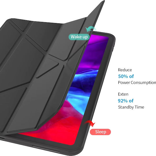 Husă Magnetică Trifold Lenovo Idea Tab 11.0" Tpu Silicon Smart Cover Neagră