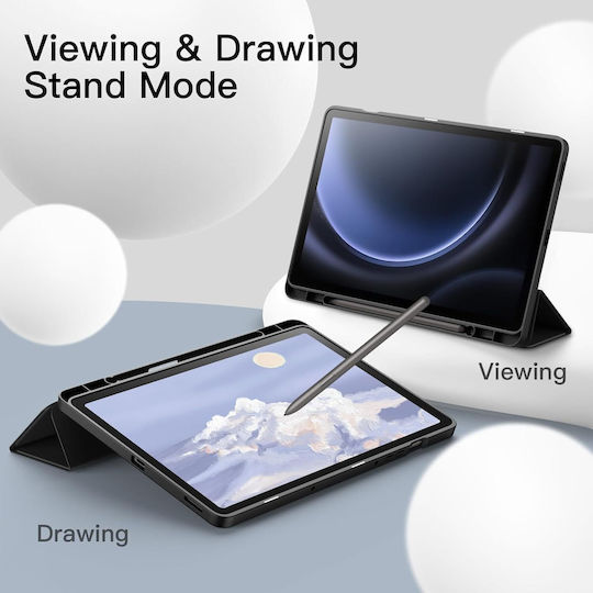 Husă Samsung Galaxy Tab S10 Lite Fe 10.9" 2025 Suport S Pen Eco Piele Smart Cover – Negru