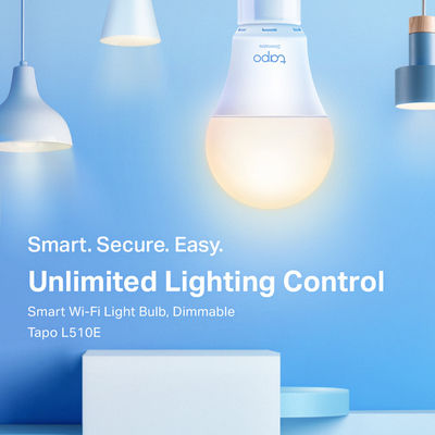 TP-LINK Smart Λάμπα v3.2 LED 8.7W για Ντουί E27 Θερμό Λευκό 806lm