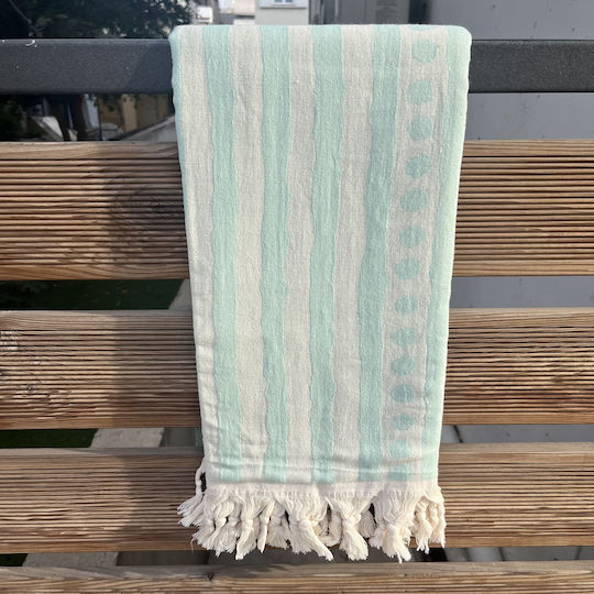 Pestemal Beach Towel Cotton Green 180x100cm.