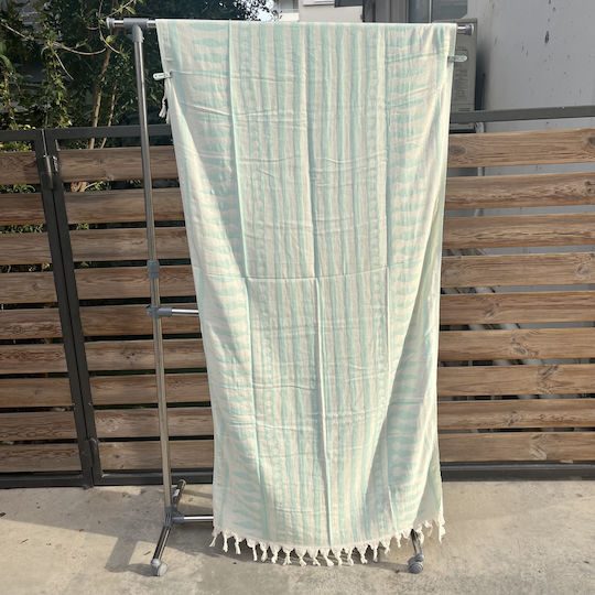 Pestemal Beach Towel Cotton Green 180x100cm.