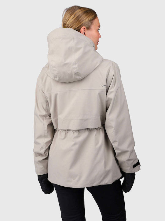Brunotti Nevicara Fungi 2522200207-4008 Γυναικείο Μπουφάν για Σκι & Snowboard Μπεζ