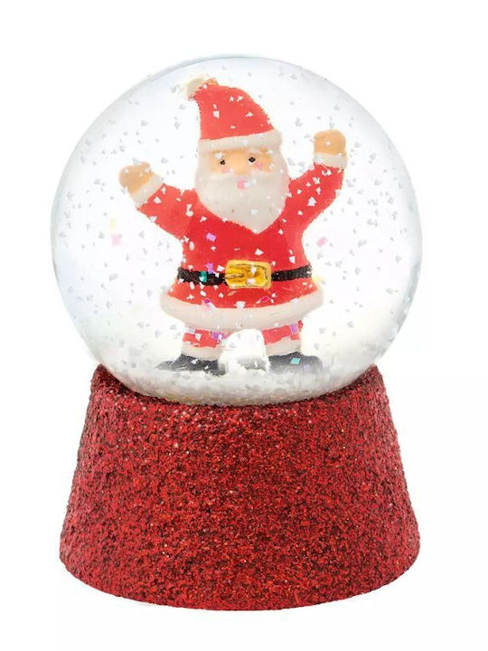 Weihnachtliche Schneekugel mit dem Weihnachtsmann 4.3x4.3x6.3cm 1Stück