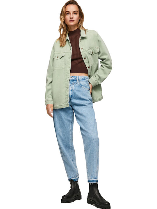 Damen Grün Overshirt