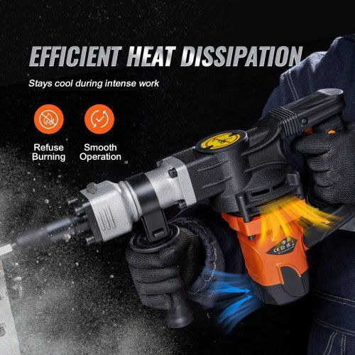 Vevor Demolition Hammer Electric 1600W with Chuck HEX X581X1X21400WI2E7V2