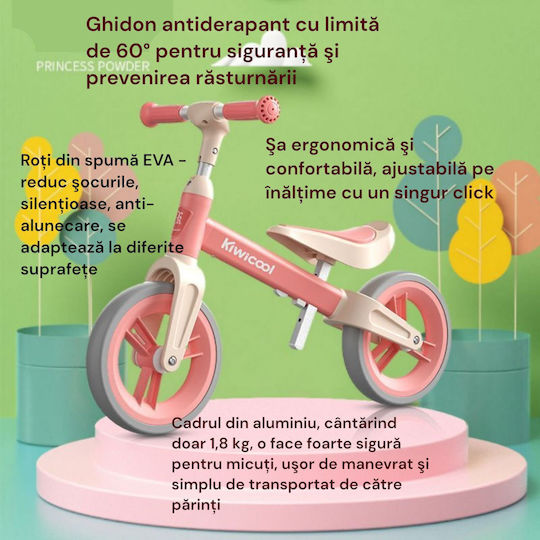 Bicicletă Fără Pedale Roz