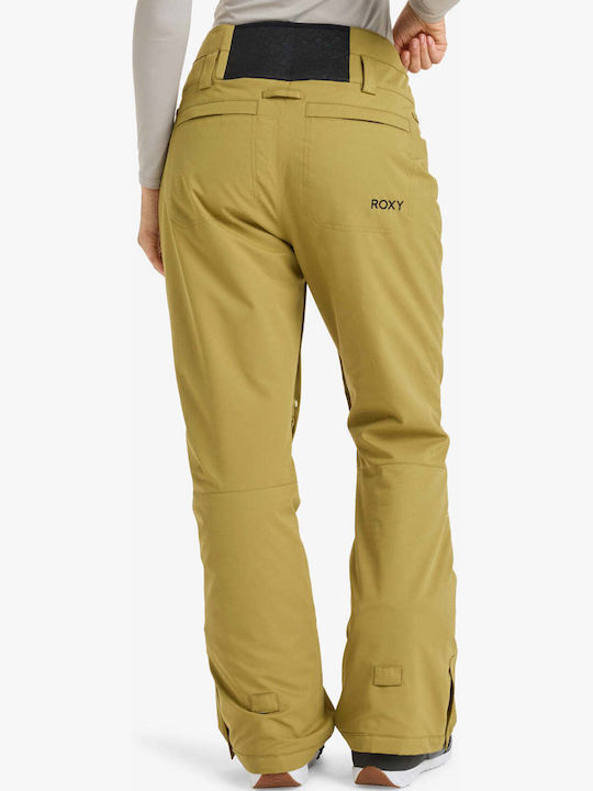 Roxy Diversion ERJTP03298-TMG0 Γυναικείο Παντελόνι Σκι & Snowboard Μπεζ