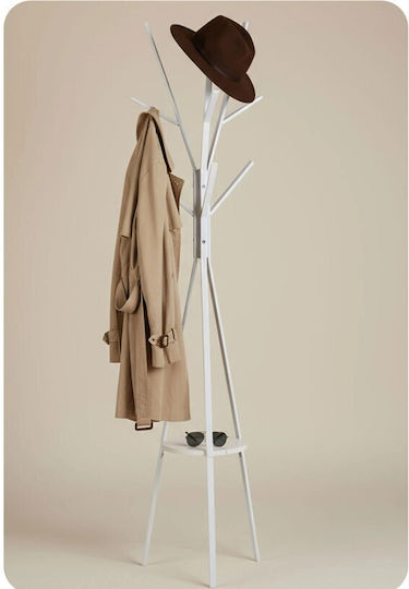 Massido Cuiere de podea Metal Alb 181cm